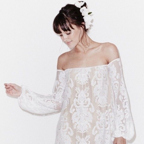 For Love And Lemons Dresses & Skirts - For Love & Lemons Precioso Mini Dress White Small